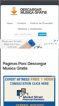 Mobile Screenshot of paginasparadescargarmusicagratis.com
